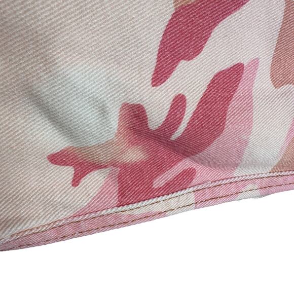 Alessandra Rich Cargo Jeans Womens 24 Pink Camo Cotton Gabardine Pants $825 READ - Picture 15 of 15